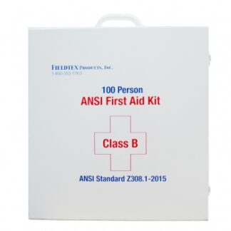 ANSI B 100 Person Metal First Aid Cabinet W/ Medications