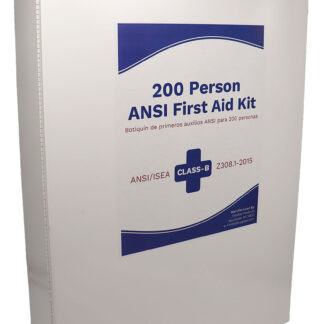 ANSI B 200 Person Metal First Aid Cabinet W/ Medications