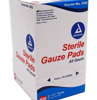 Gauze Pads 2″ x 2″ (100/Bx)