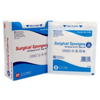 Surgical Sponge 4″ x 4″ (25 Box)