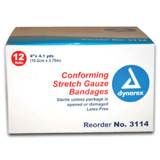 Roll Gauze 4″ x 4 Yds. (12/Pkg)