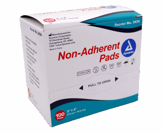 Non-Adhering Pads 3″ x 4″ (100/Bx)