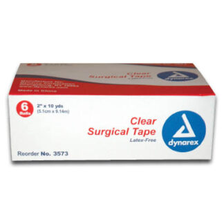 Clear Surgical Tape 2″ x 10 Yds. (6/Bx)