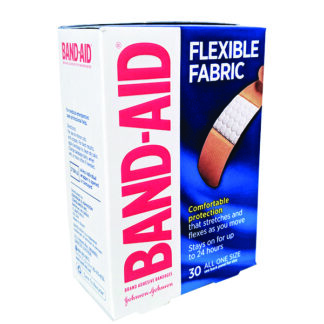 J&J Flexible 3/4″ x 3″ Band-Aids (30/Bx)