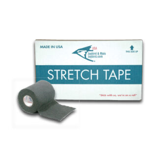 Lightweight Elastic Stretch Tape – Black – 3″ x 7.5Yds (16/Cs)