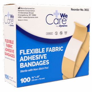 Fabric Bandages 3/4″ x 3″ (100/Bx)
