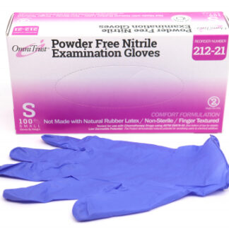 Omnitrust Nitrile Powder Free Gloves – Small (100/Bx)