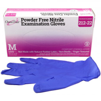 Omnitrust Nitrile Powder Free Gloves – Medium (100/Bx)