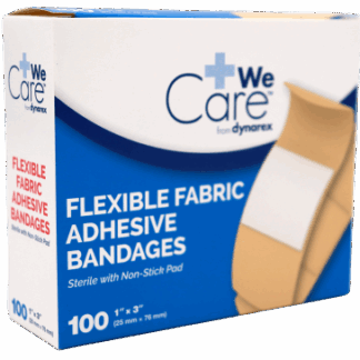 Flexible Fabric Bandages 1″ x 3″ (100/Bx)