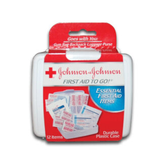 J & J Mini First Aid Kit 12 Piece