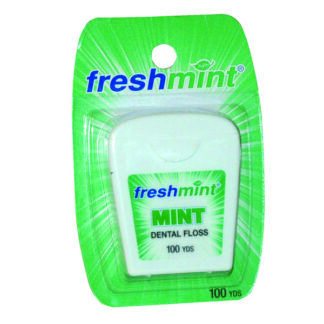 Dental Floss Wax Mint 100 Yds Freshmint