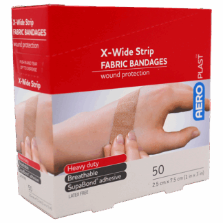 Aeroplast Fabric Bandages 1″ x 3″-Box/50